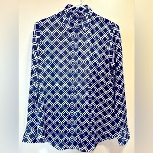 Banana Republic classic blue & white women’s Dillon shirt